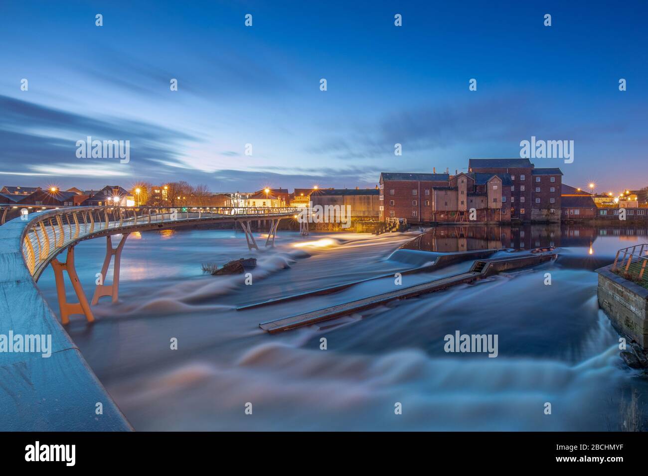 Castleford West Yorkshire, England. Morning at the River Aire