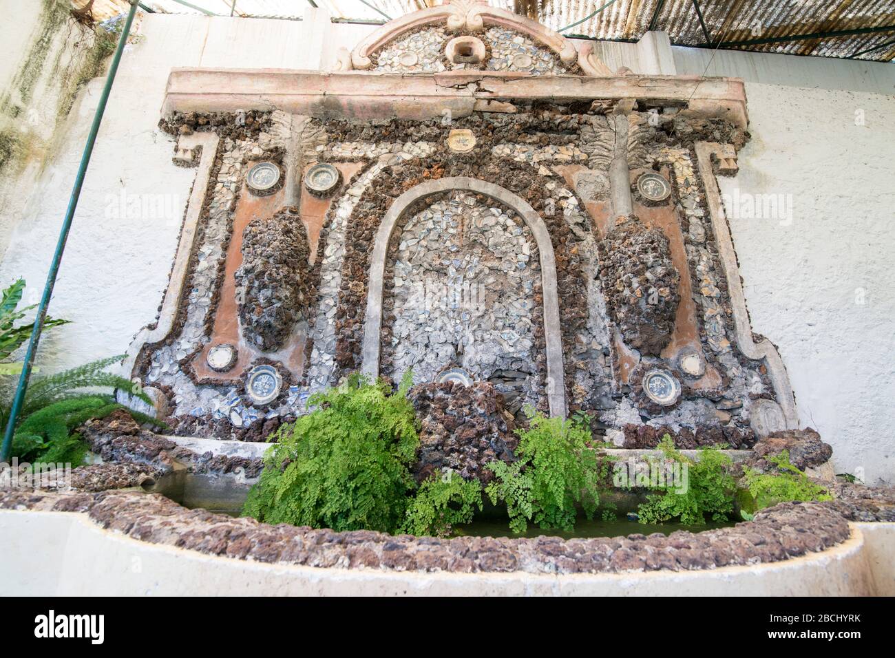 the museum of Quinta das Cruzes in the city centre of Funchal on the Island Madeira of Portugal.   Portugal, Madeira, April 2018 Stock Photo