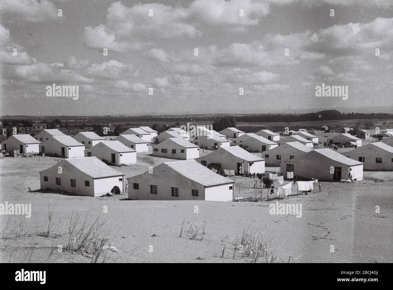English Housing Scheme Shikun Green In Holon For Evacuees From Slum Areas C O O I U I O U E O I U I U 30 July 1946 This Is Available From National Photo Collection Of Israel Photography Dept Goverment Press Office