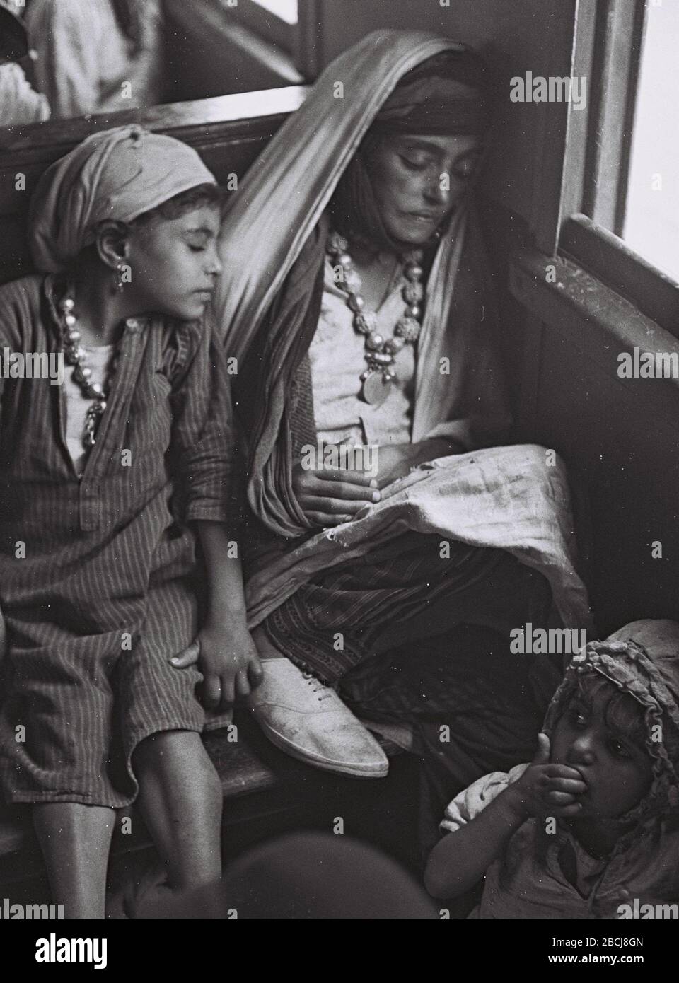 English Immigrants From Yemen Travelling By Train To The Atlit Reception Camp I U O U U O U U E I O U E O E U U O I I I U O U E U O 28 March 1943 This Is Available From National Photo