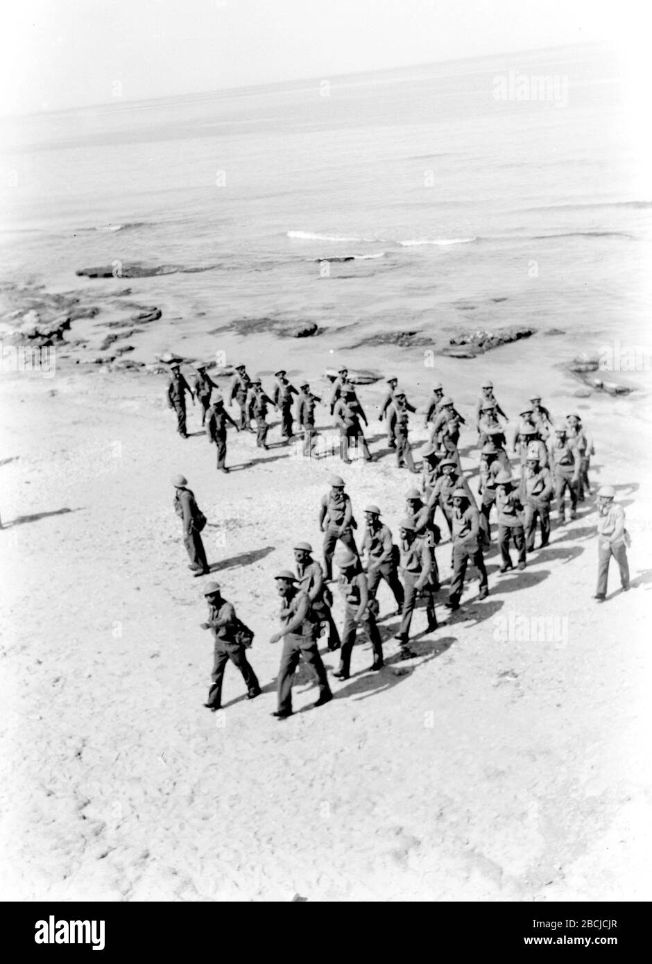 English Jewish Soldiers In The British Army During A Gas Mask Drill On The Beach Of Tel Aviv O O O U O U O I I I O U E E E I E O O O E U I U O I O U U U O I I N E O I O U