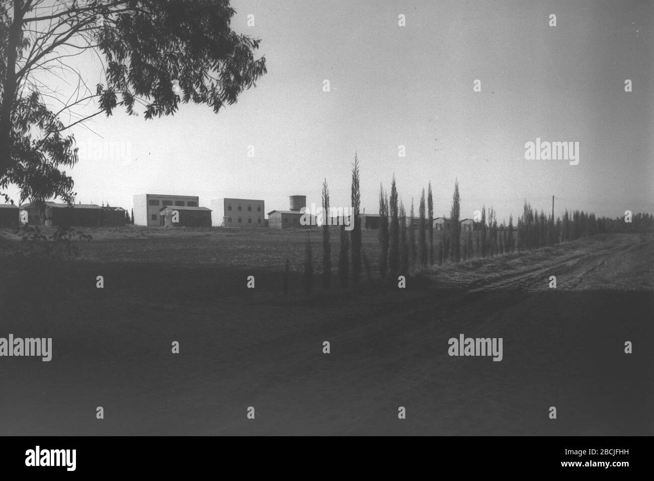 English Kibbutz Maabarot At Night Ss O E I U E I E U O U I 30 September 1936 This Is Available From National Photo Collection Of Israel Photography Dept Goverment Press Office Link Under The Digital Id D17 068 This