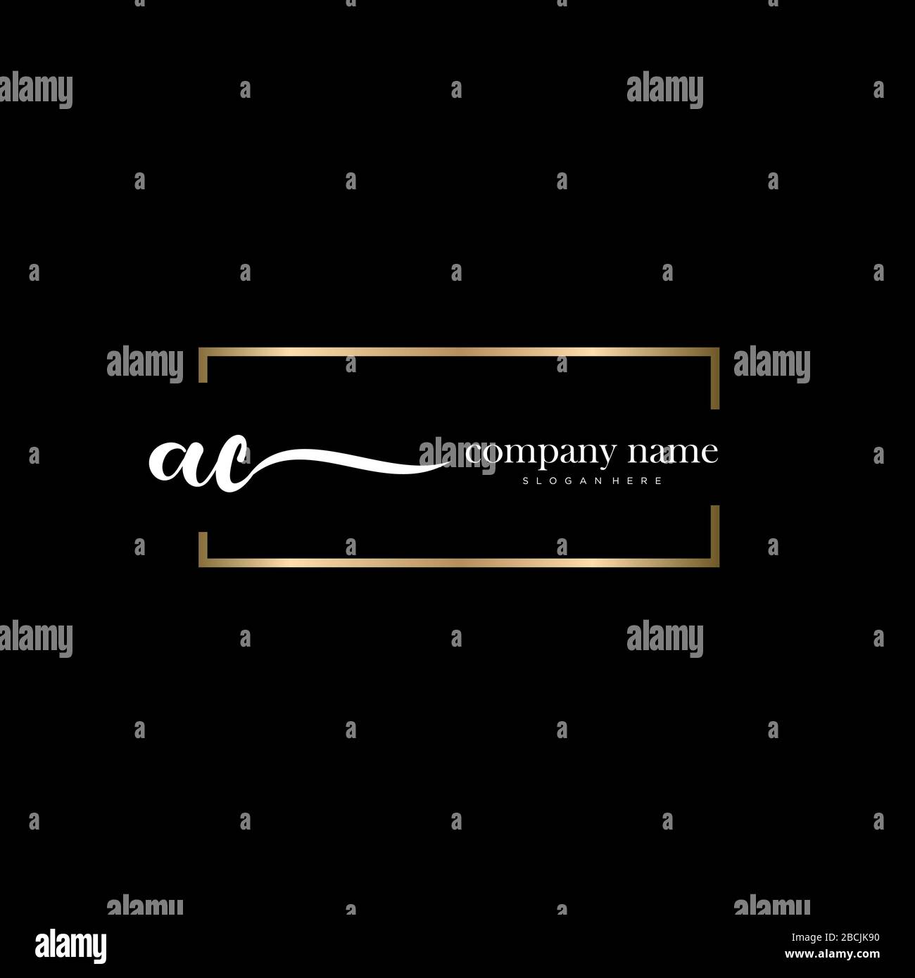 Initial Letter handwriting logo hand drawn template vector, logo for ...