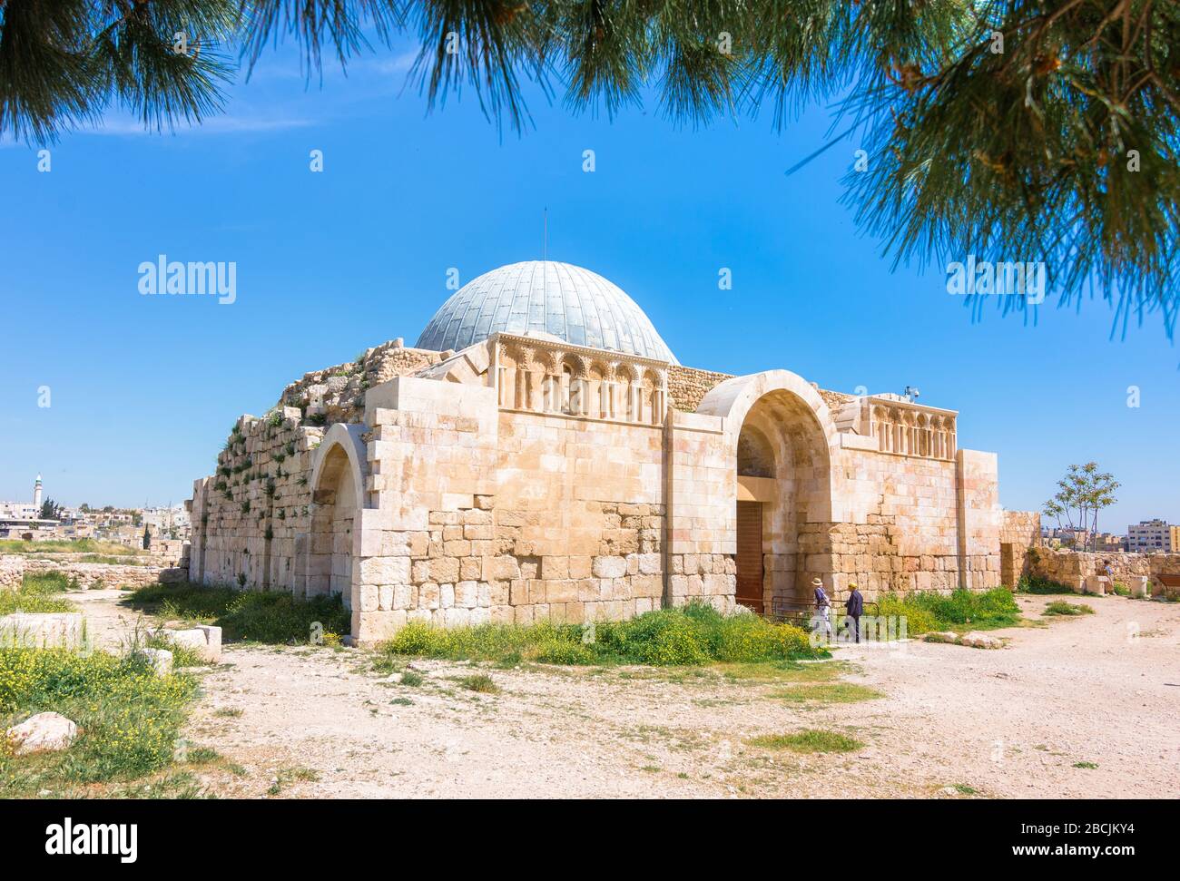 Umayyad Palace at the Amman Citadel, Jordan Stock Photo