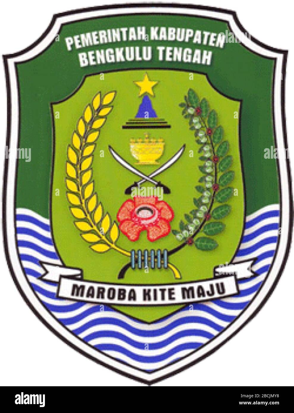 English Coat Of Arms Of Central Bengkulu Regency 11 February 2018 Regency Government Of Central Bengkulu Regency Government Of Central Bengkulu Government Of Indonesia Stock Photo Alamy
