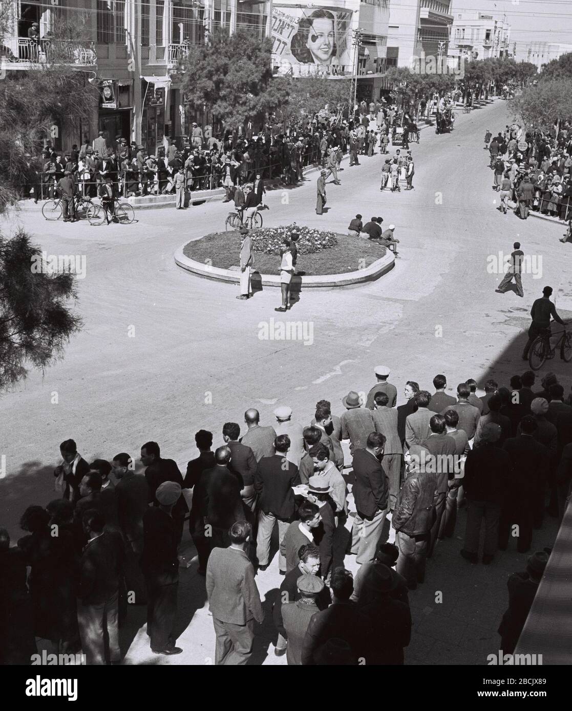 English Magen David Square In Tel Aviv During The Protest Strike Against The British Land Sale Act I I U O E I E O O O U I U I I I E U E E O E I I O I Ss I N O I Ss Ss I E