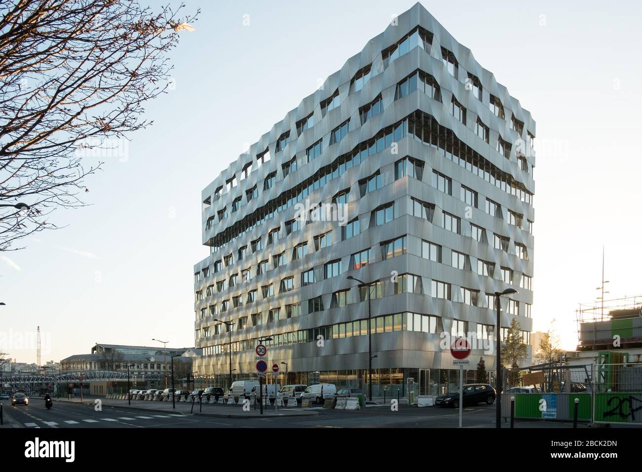 Office building Metropole de Paris, Caisse des depots, Avenue Mendes France Paris 13th Stock Photo
