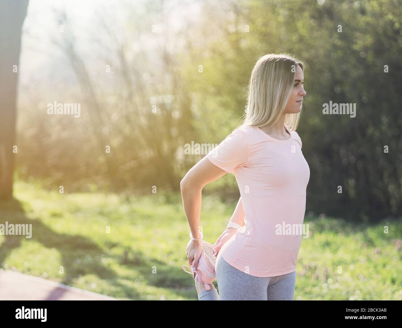 Slim blonde hi-res stock photography and images - Alamy