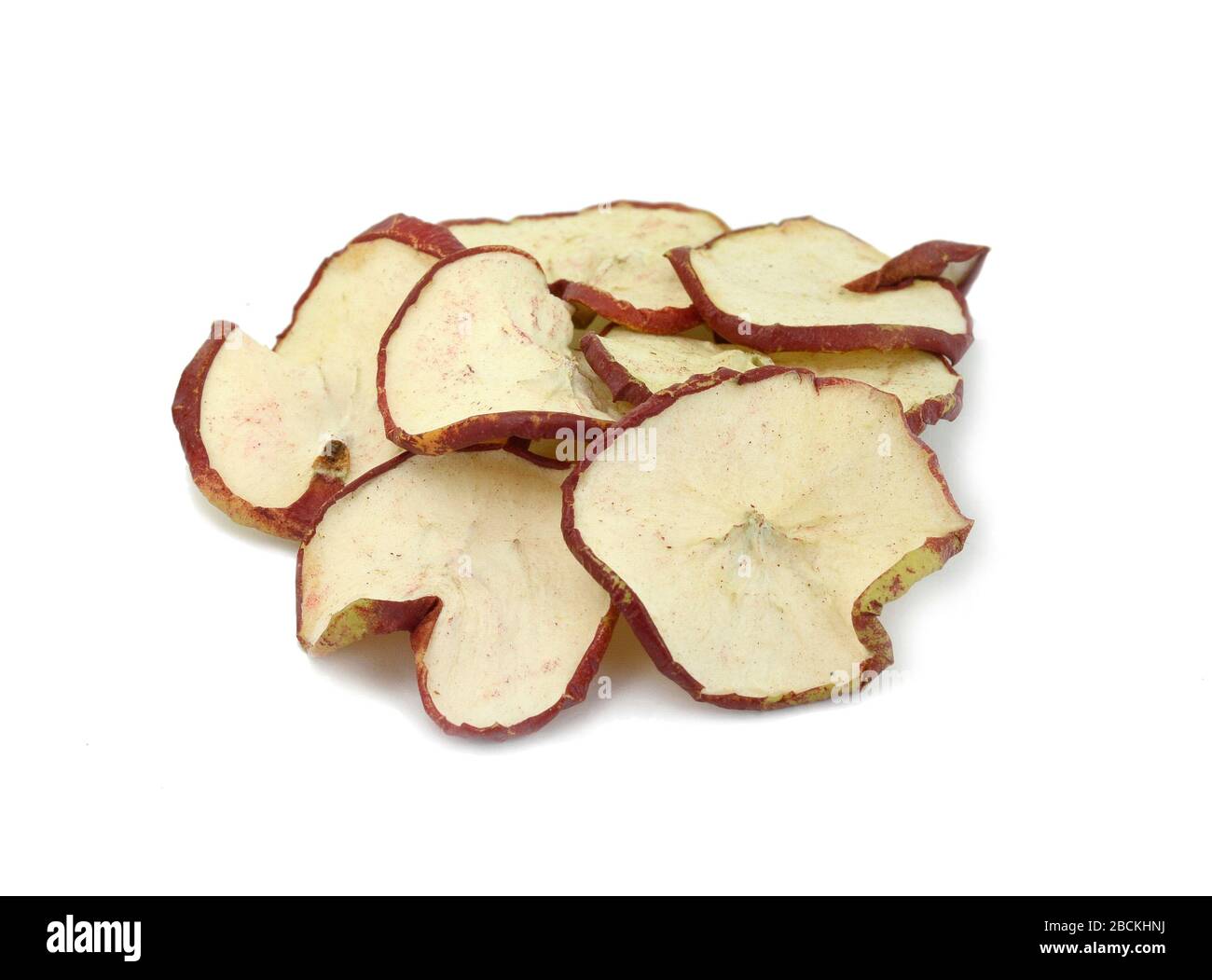 dried apple chips isolated on white background Image Stock Photo Alamy