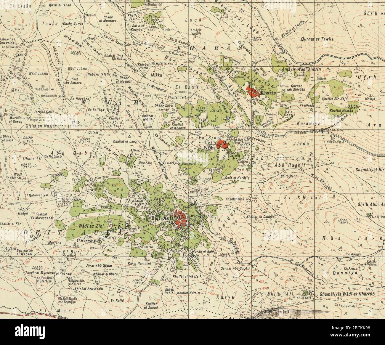 Map of palestine british mandate hi-res stock photography and images