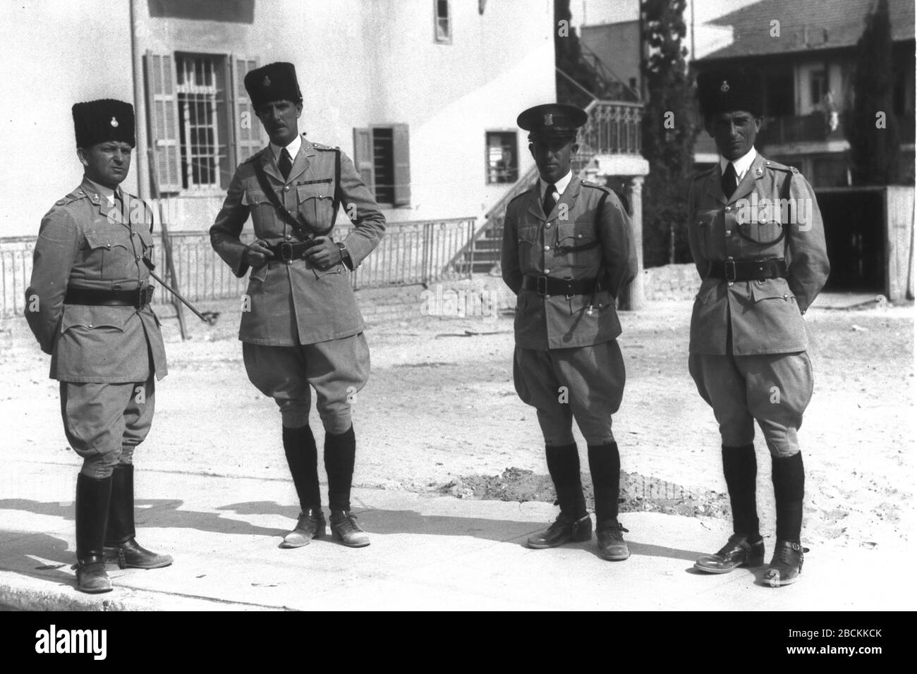 English Officers In The British Police Force In Tel Aviv Ss O O U C O I E O O O O U E U E E O E 18 October 1933 This Is Available From National Photo Collection Of Israel Photography Dept Goverment Press