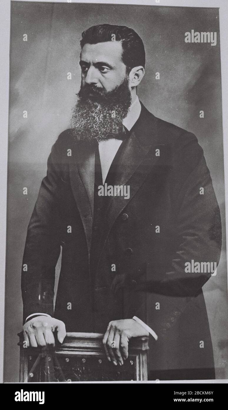 English Portrait Of Theodor Herzl In 18 I O O C U O E I I I I U 18 1 January 18 This Is Available From National Photo Collection Of Israel Photography Dept Goverment Press Office Link Under