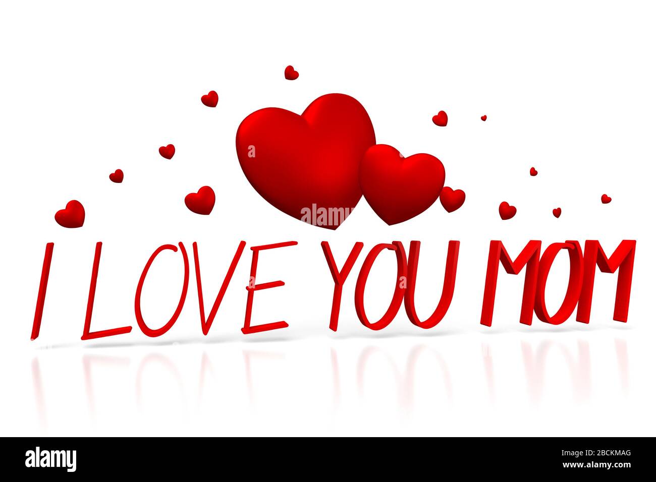 3D Mom's Day card Stock Photo Alamy