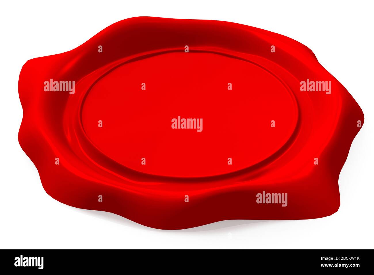 3D red wax seal illustration Stock Photo - Alamy