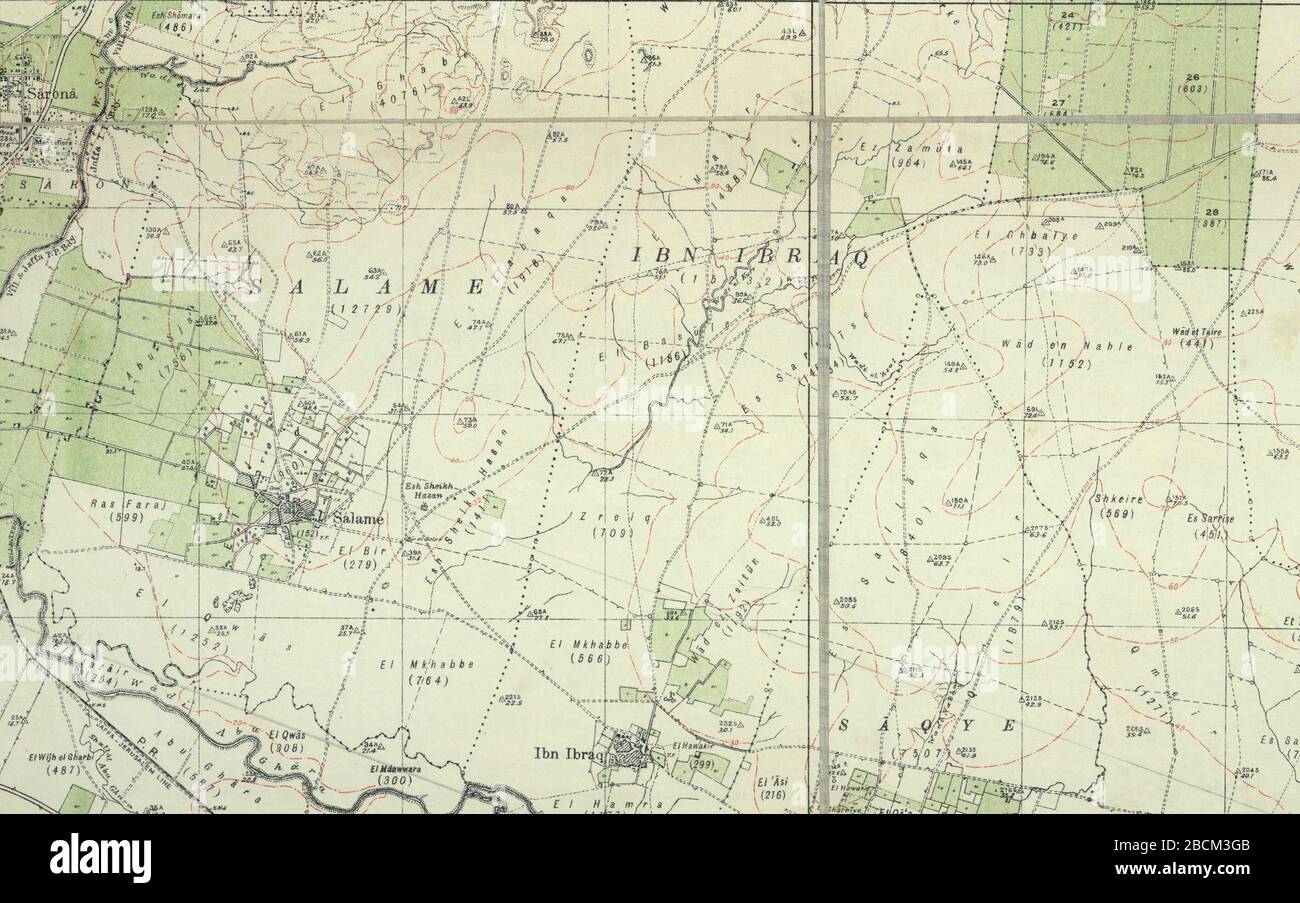 Map of palestine british mandate hi-res stock photography and images