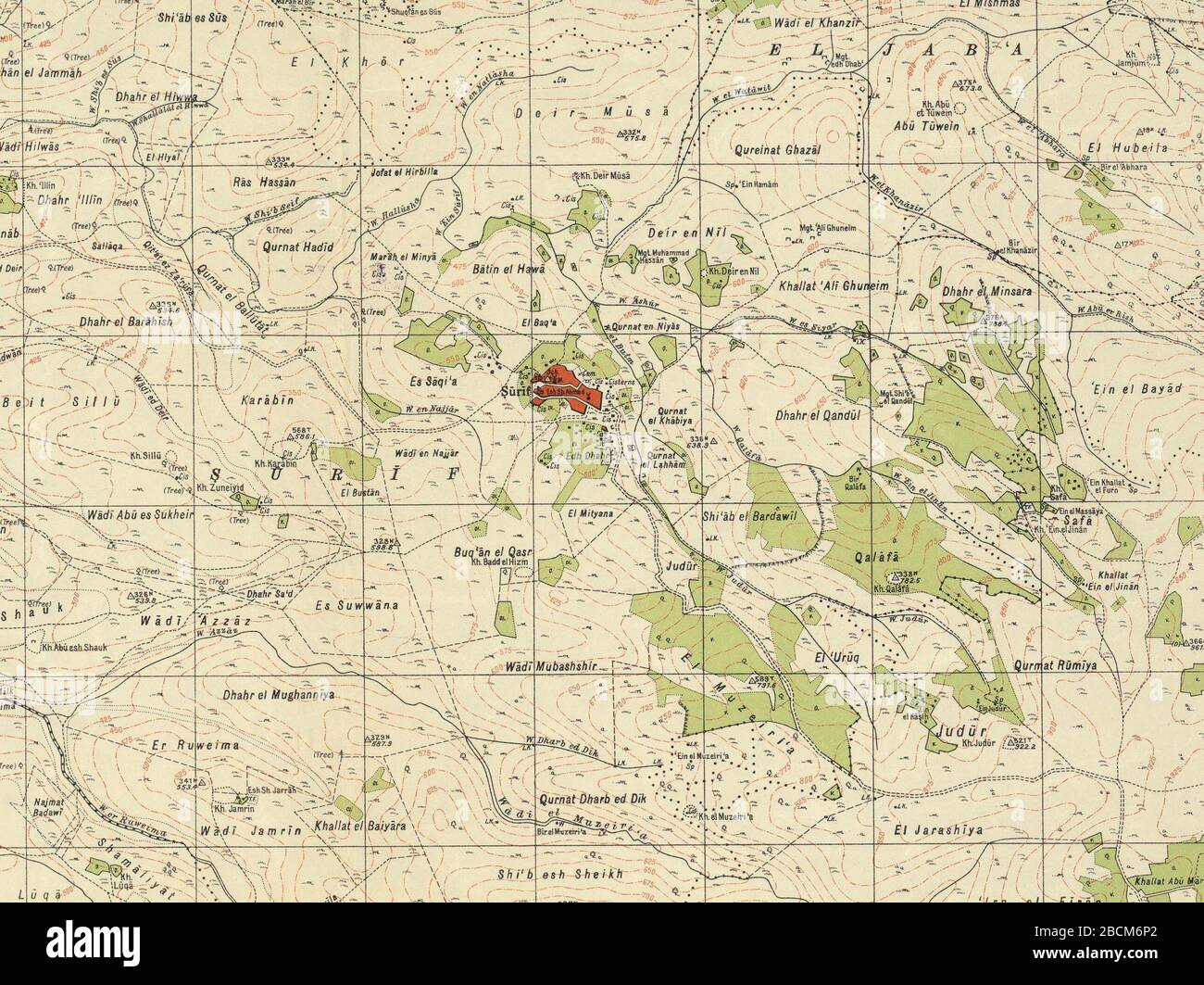 Map of palestine british mandate hi-res stock photography and images