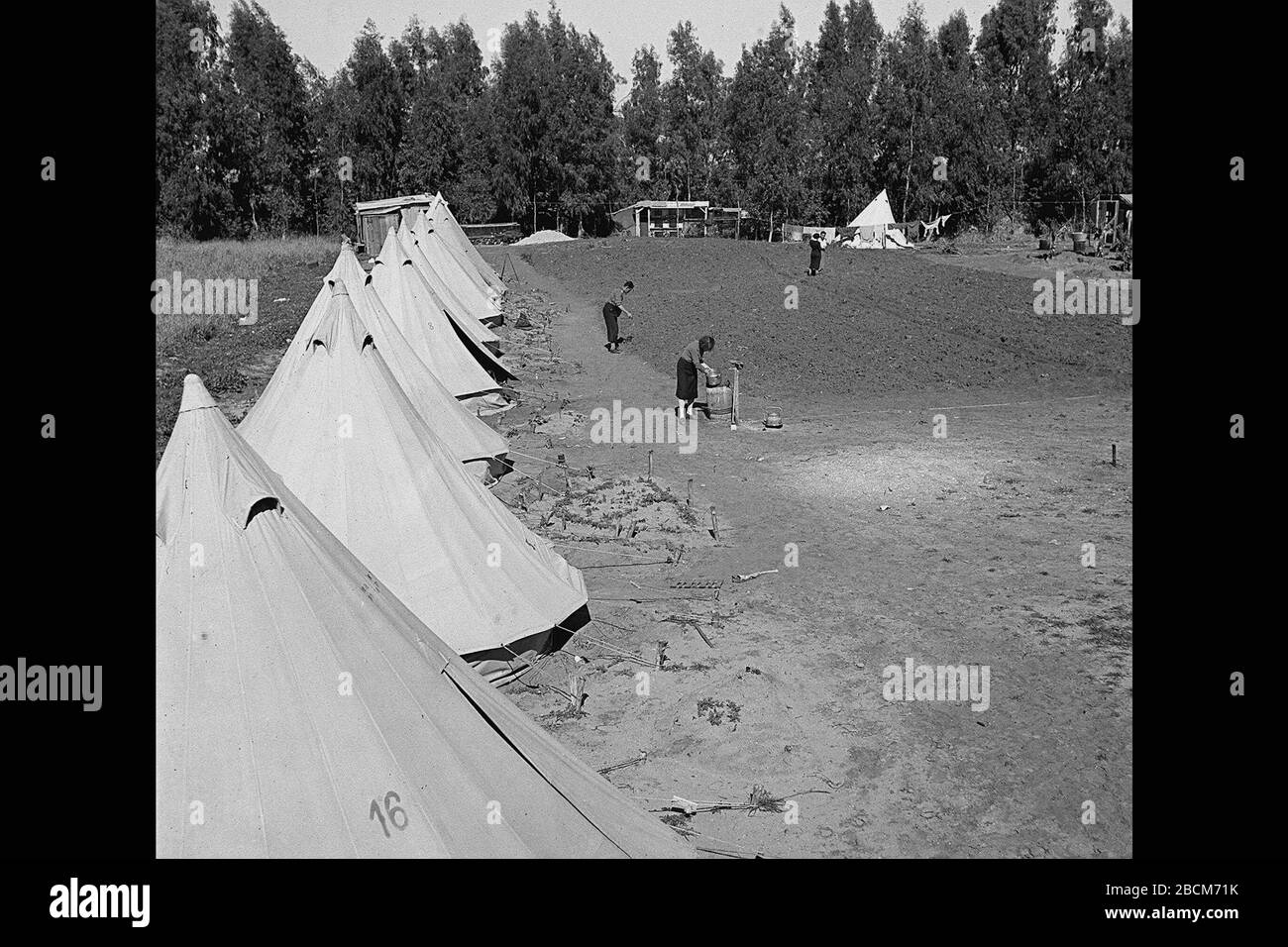 English Tents At The Kfar Vitkin Immigrants Camp E I I U O U E U O I I I U O U O I O Ss O U February 1940 This Is Available From National Photo Collection Of Israel Photography Dept Goverment Press