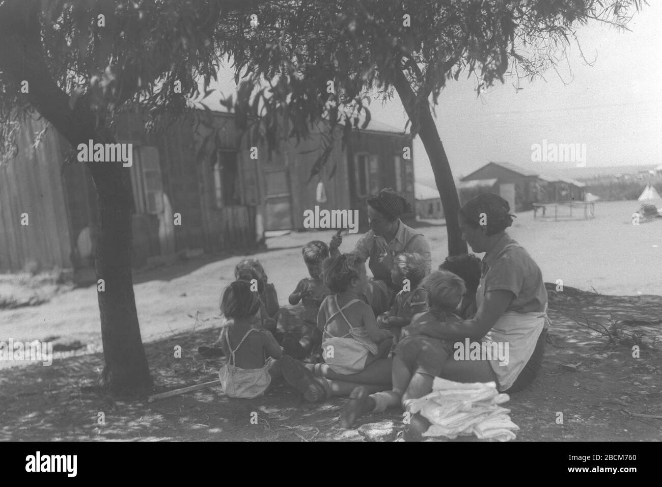English The Children S Nursery At Kibbutz Givat Haim I U I O U I O U E Ss O E I I E O O O U 01 05 1939 This Is Available From National Photo Collection Of Israel Photography Dept Goverment Press Office Link