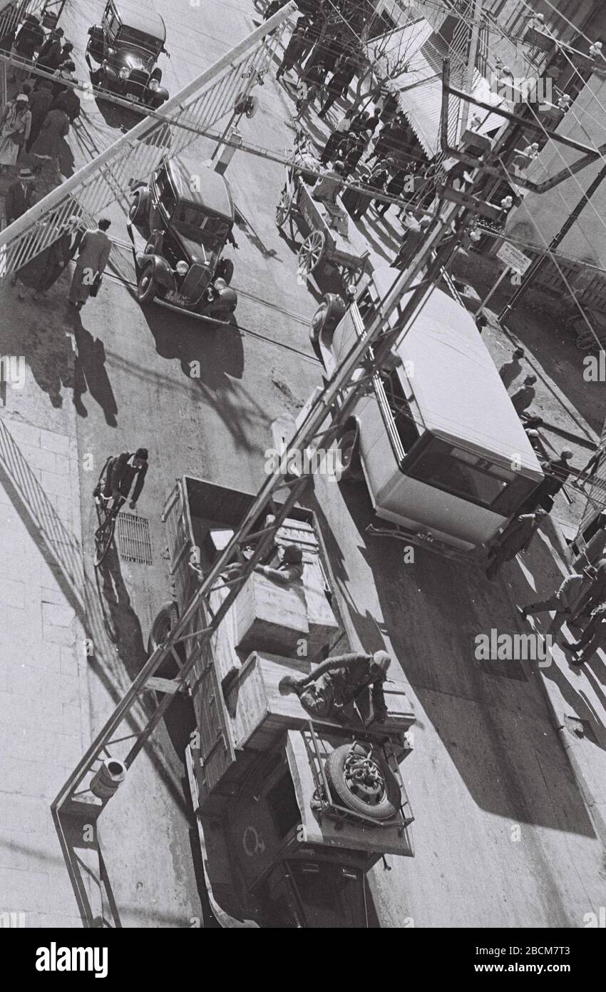 English The Railway Crossing On Allenby Street In Tel Aviv U E O O E E O I E E U E O E U E E O E 01 06 1934 This Is Available From National Photo Collection Of Israel Photography Dept Goverment