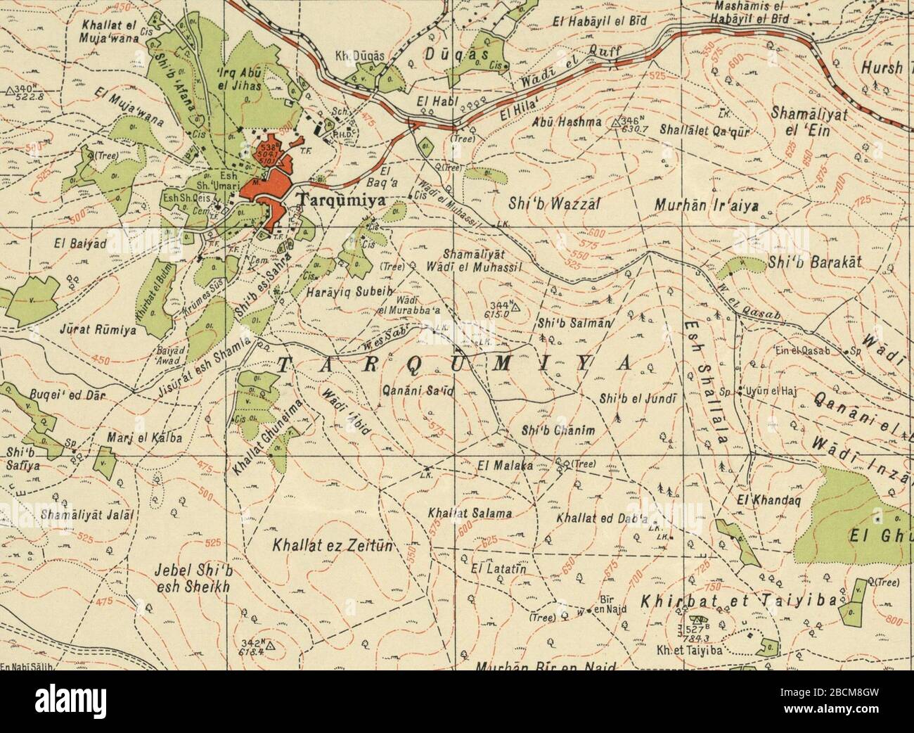 Map of palestine british mandate hi-res stock photography and images