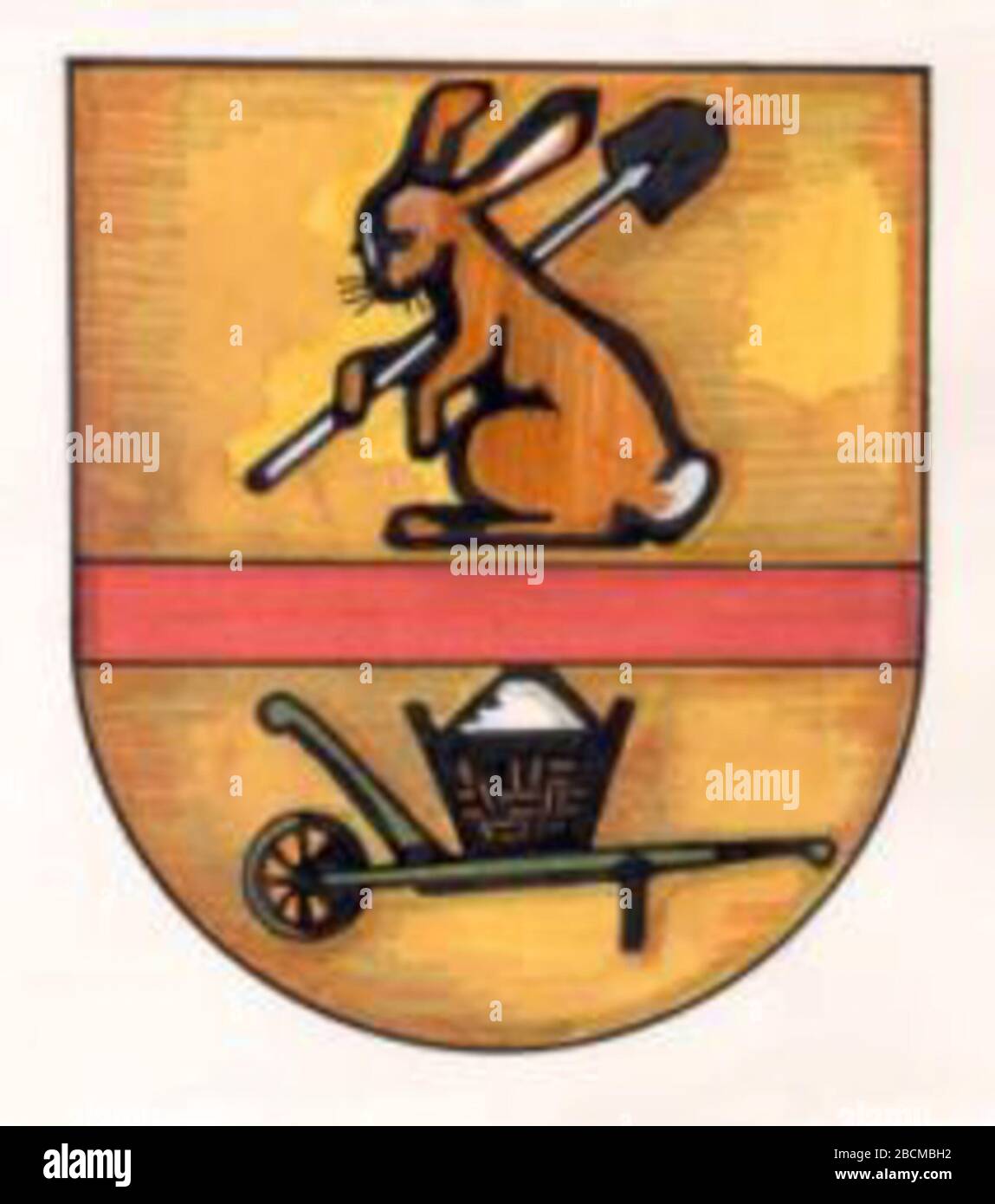 'Wappen der Ortschaften Stahe-Niederbusch; 2013; Gemeinde Gangelt; Unknown author; ' Stock Photo