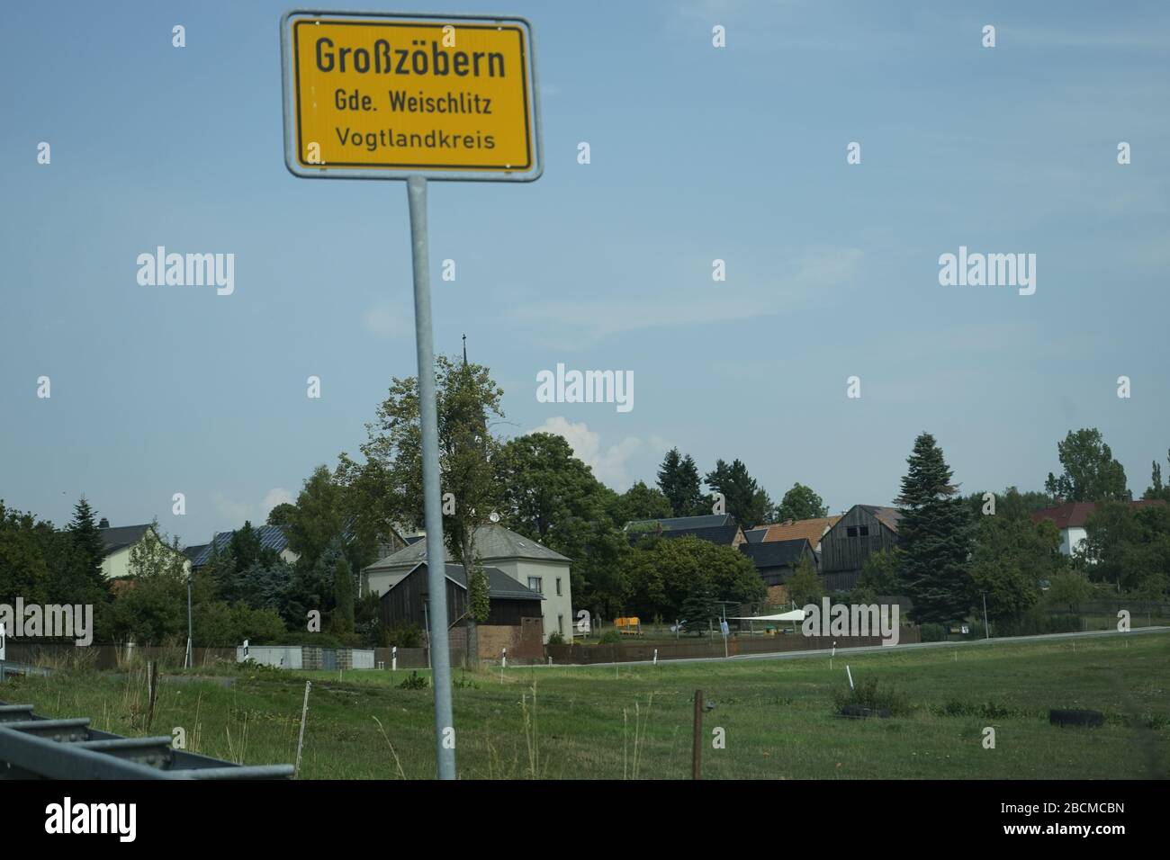 'Deutsch: Ortstafel Großzöbern.; 28 August 2019, 12:21:31; Own work; PantheraLeo1359531; ' Stock Photo