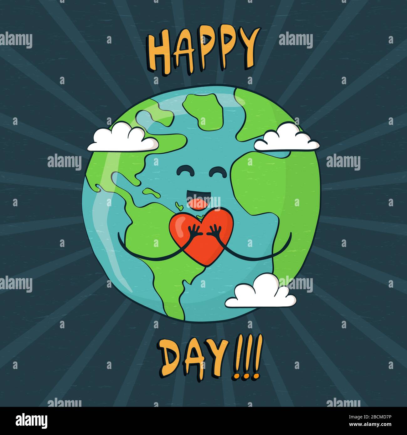Happy Earth Day Greeting Card With Cute Hand Drawn Planet Holding Heart Green World Love Environment Help Cartoon Concept For Nature Campaign Or Eco Stock Vector Image Art Alamy Happy Earth Day Greeting Card With Cute Hand Drawn Planet Holding Heart Green World Love Environment Help Cartoon Concept For Nature Campaign Or Eco Stock Vector Image Art Alamy