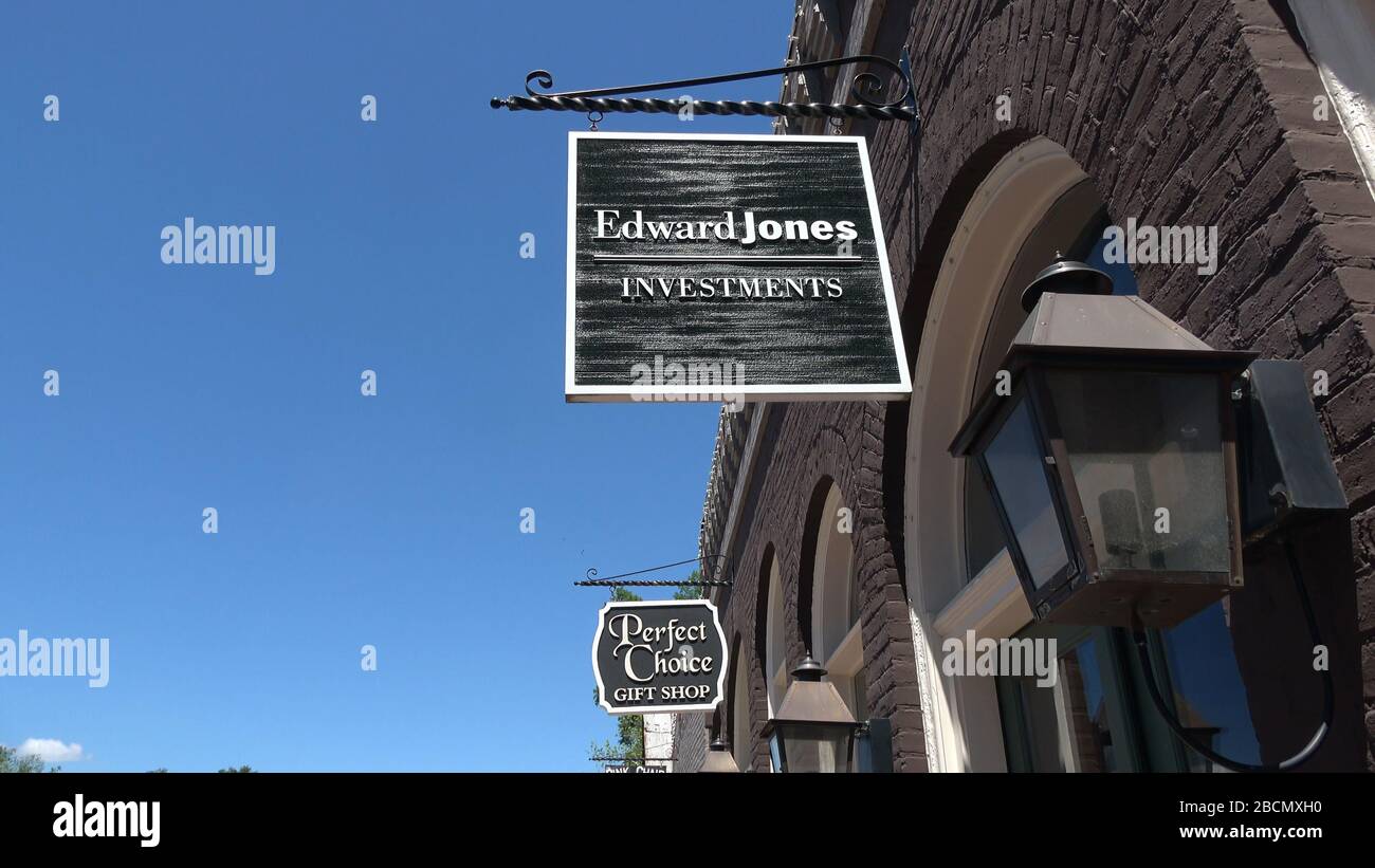 Typical street view of Main Street Senoia USA SENOIA, USA APRIL 23