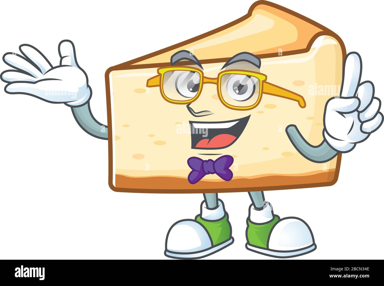Cartoon character design of Geek cheese cake wearing weird glasses Stock  Vector Image & Art - Alamy