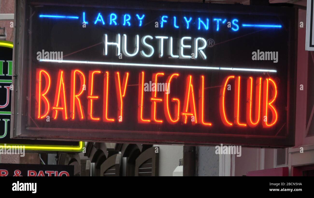 Hustler Barely Legal Club In New Orleans New Orleans Usa April 17