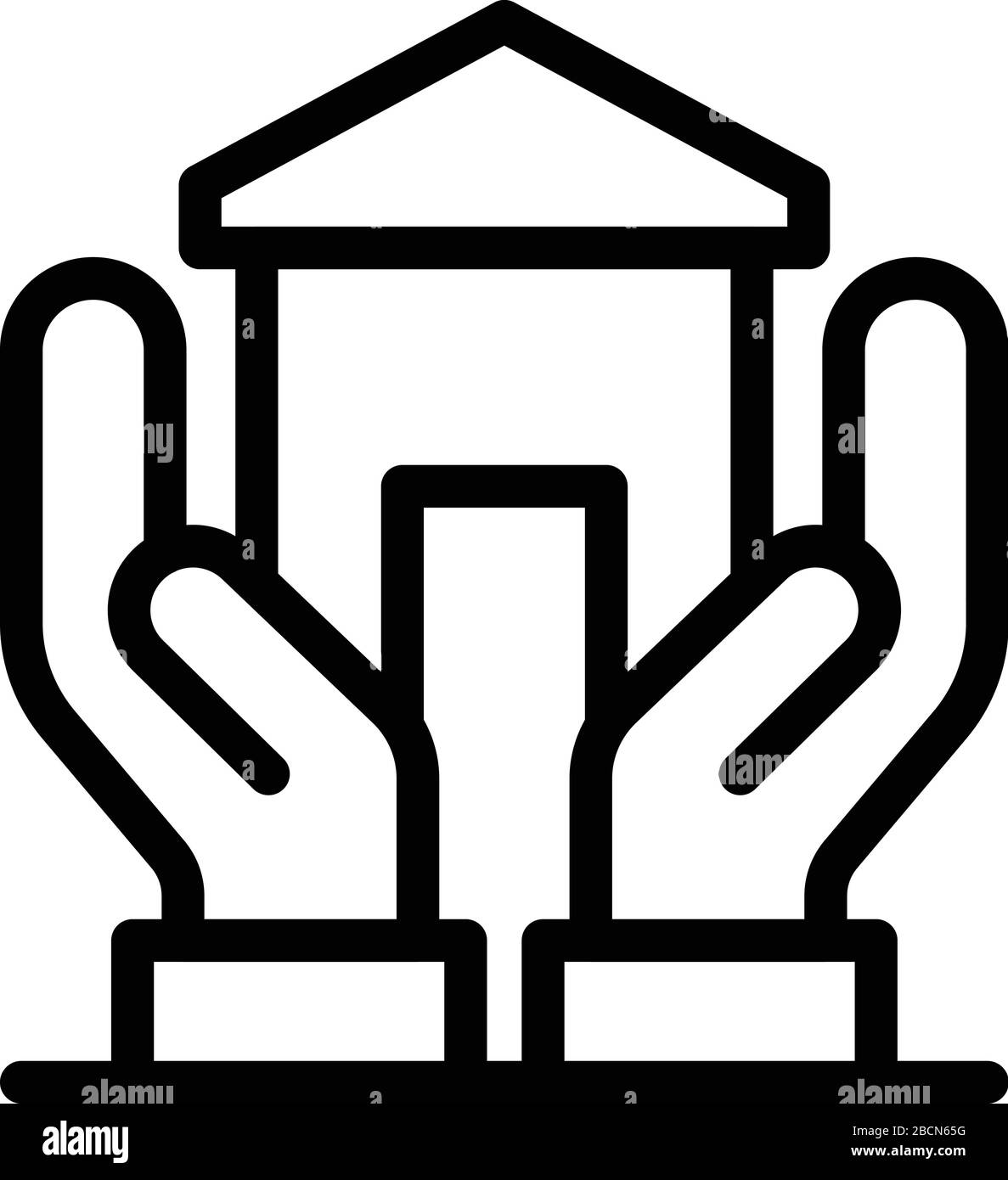 Care family home icon, outline style Stock Vector Image & Art Alamy