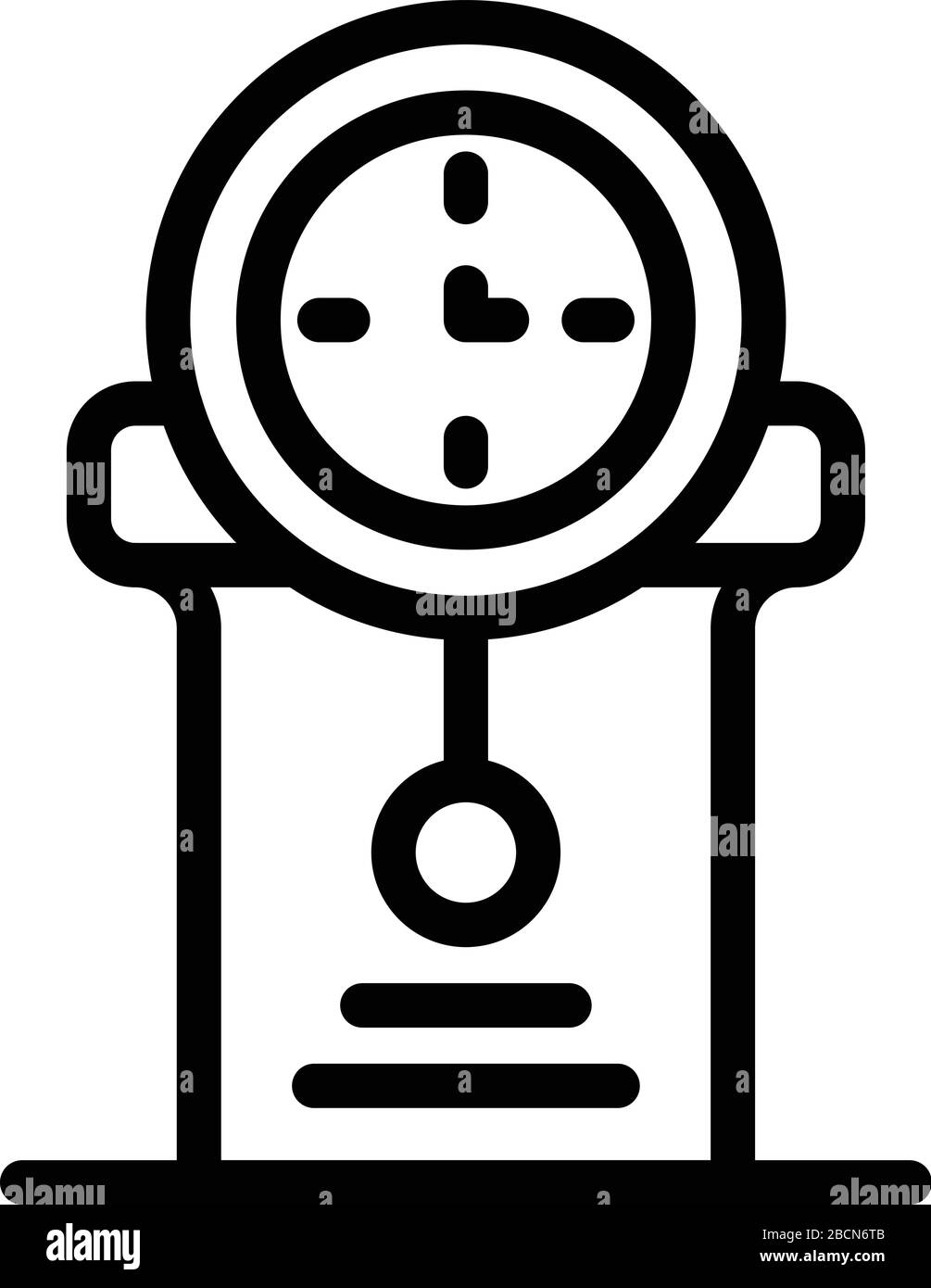 House pendulum clock icon, outline style Stock Vector Image & Art - Alamy