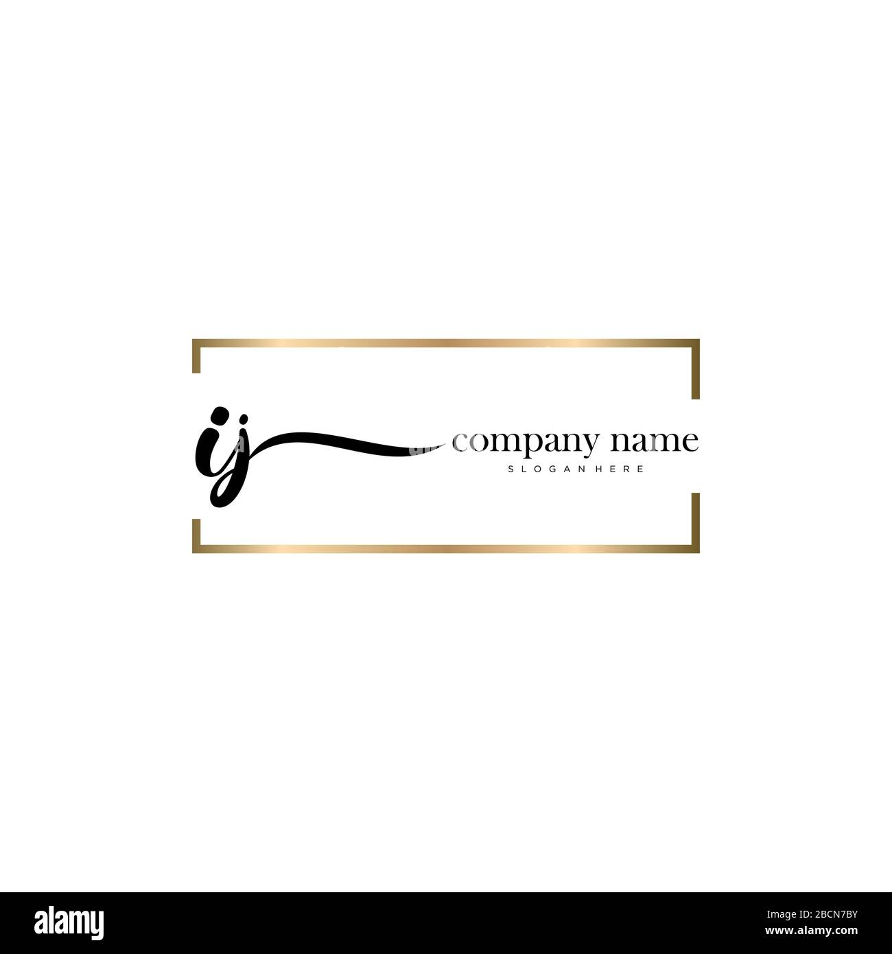 Initial Letter handwriting logo hand drawn template vector, logo for ...