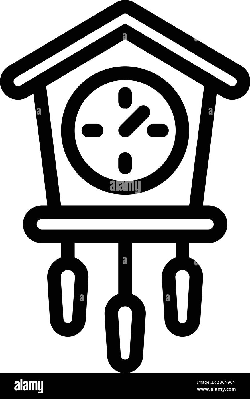 Bird pendulum clock icon, outline style Stock Vector Image &amp; Art - Alamy