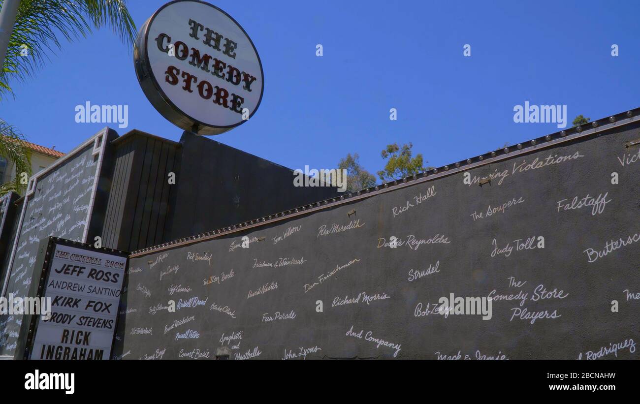 The Comedy Store at Sunset Boulevard in Los Angeles - LOS ANGELES, CALIFORNIA - APRIL 21, 2017 - travel photography Stock Photo