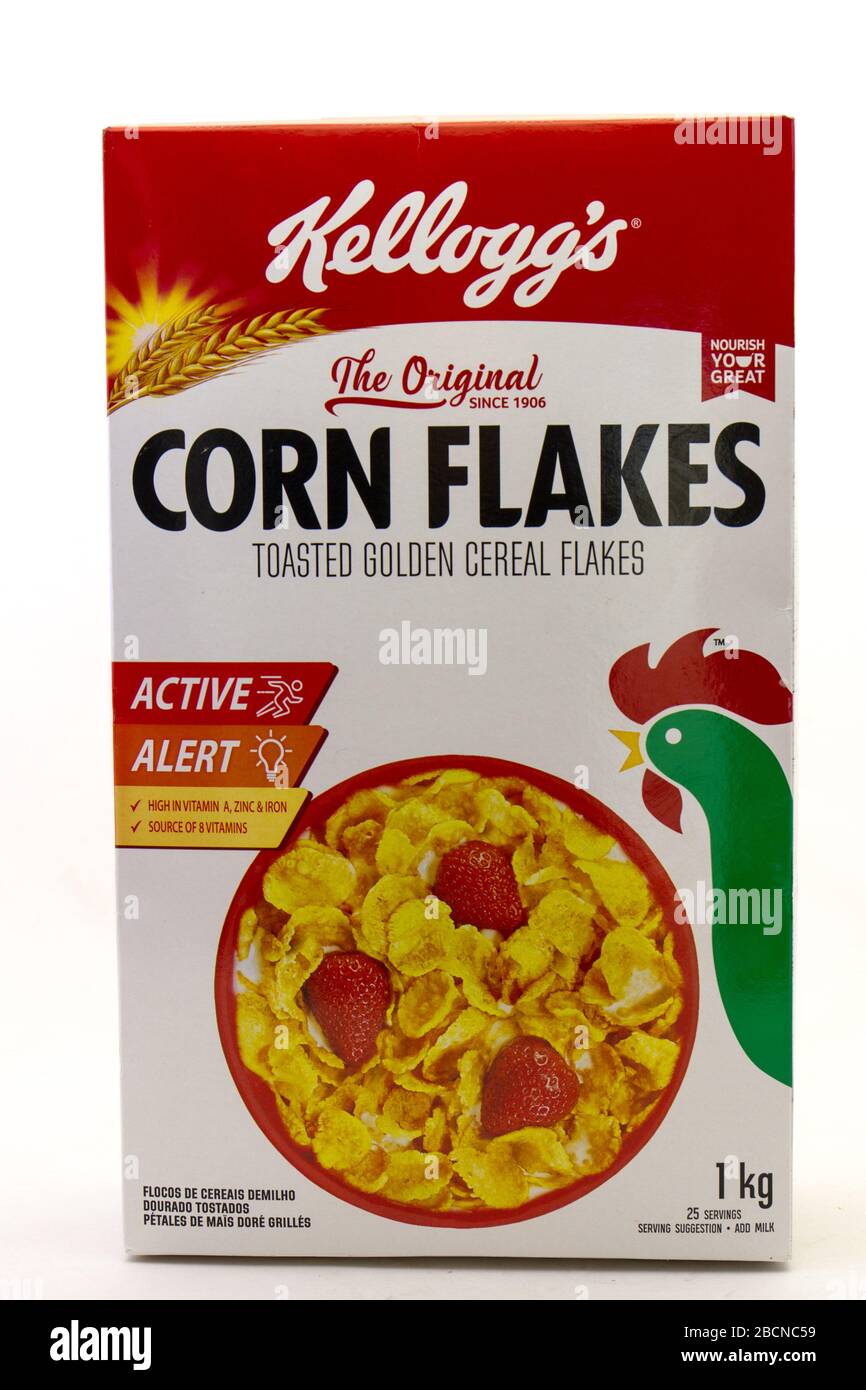 2 x Kelloggs Corn Flakes Breakfast Cereal Corn Toasted Golden