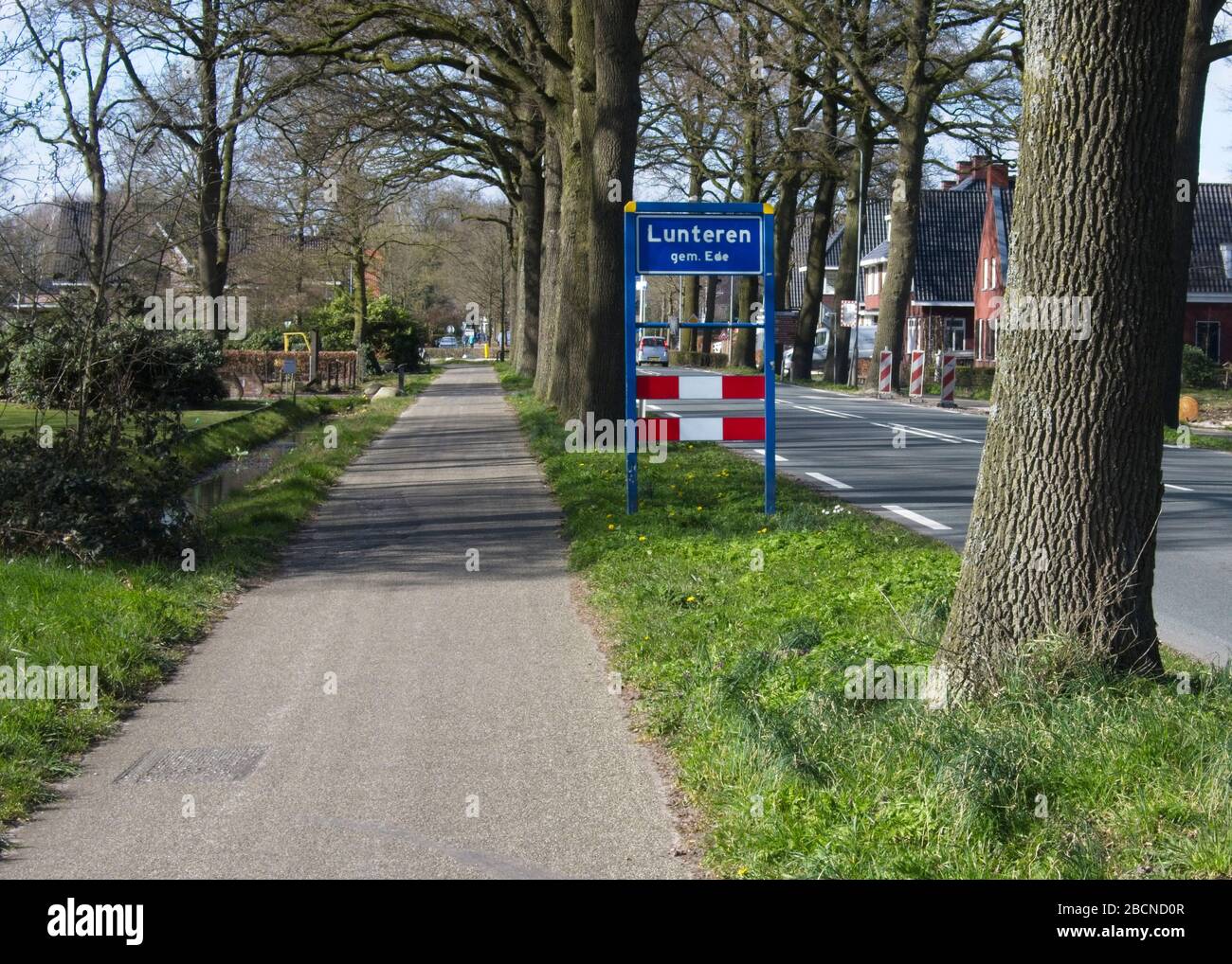 Entering The Village Of Lunteren In County Ede In The Netherlands Stock Photo Alamy