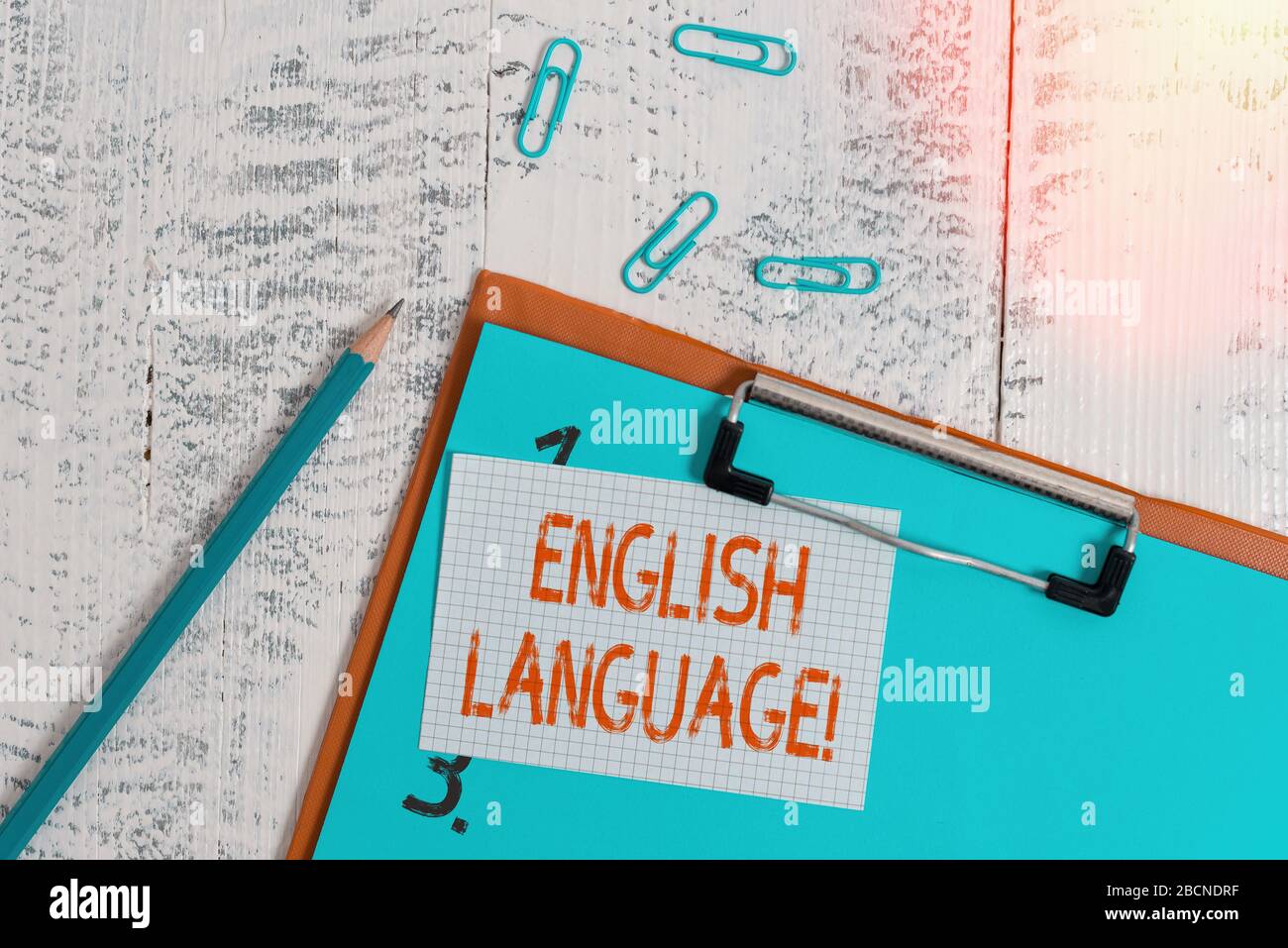 Word writing text English Language. Business photo showcasing third