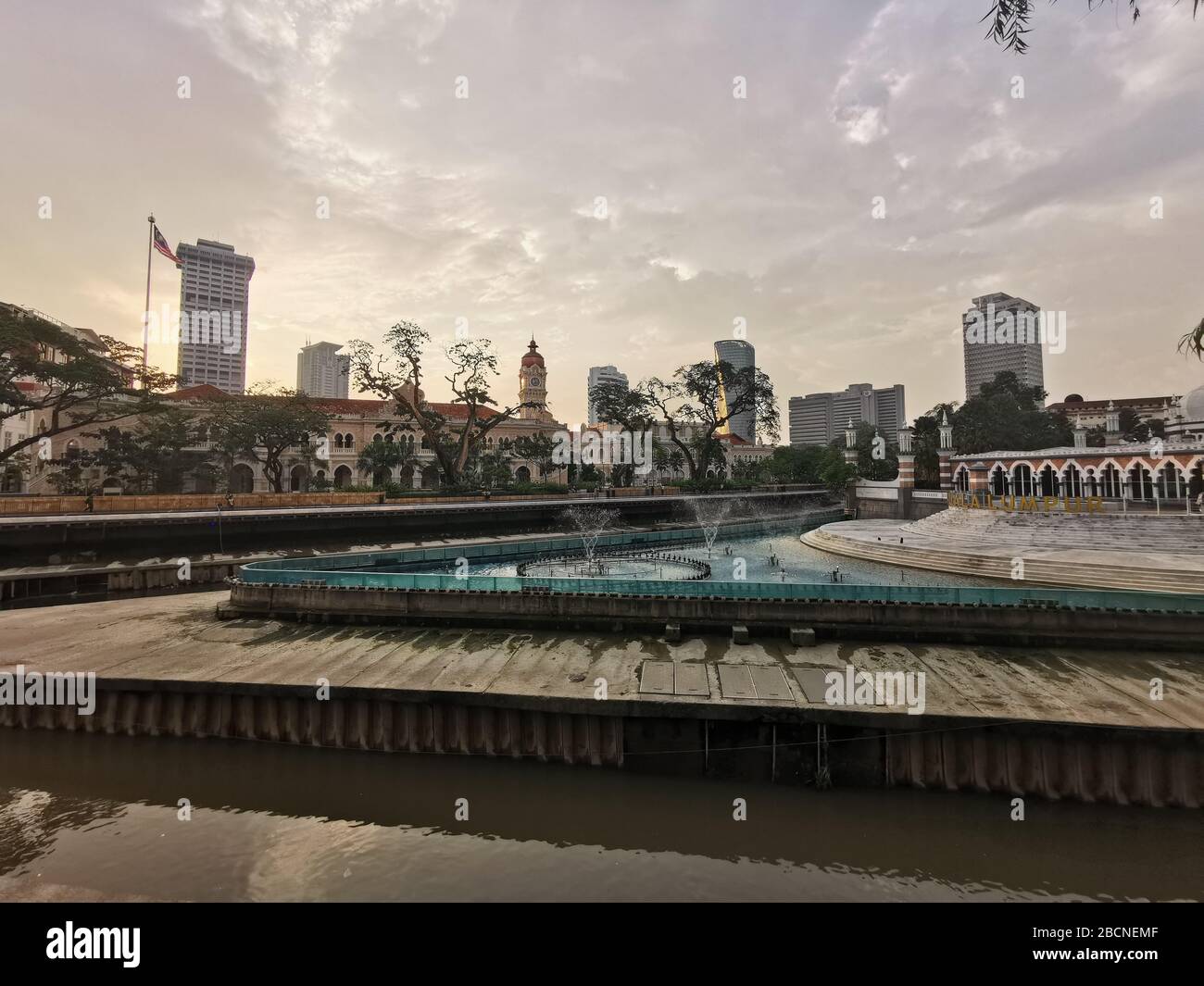 The dataran merdeka (Merdeka Square) located in the Kuala Lumpur city centre. Stock Photo