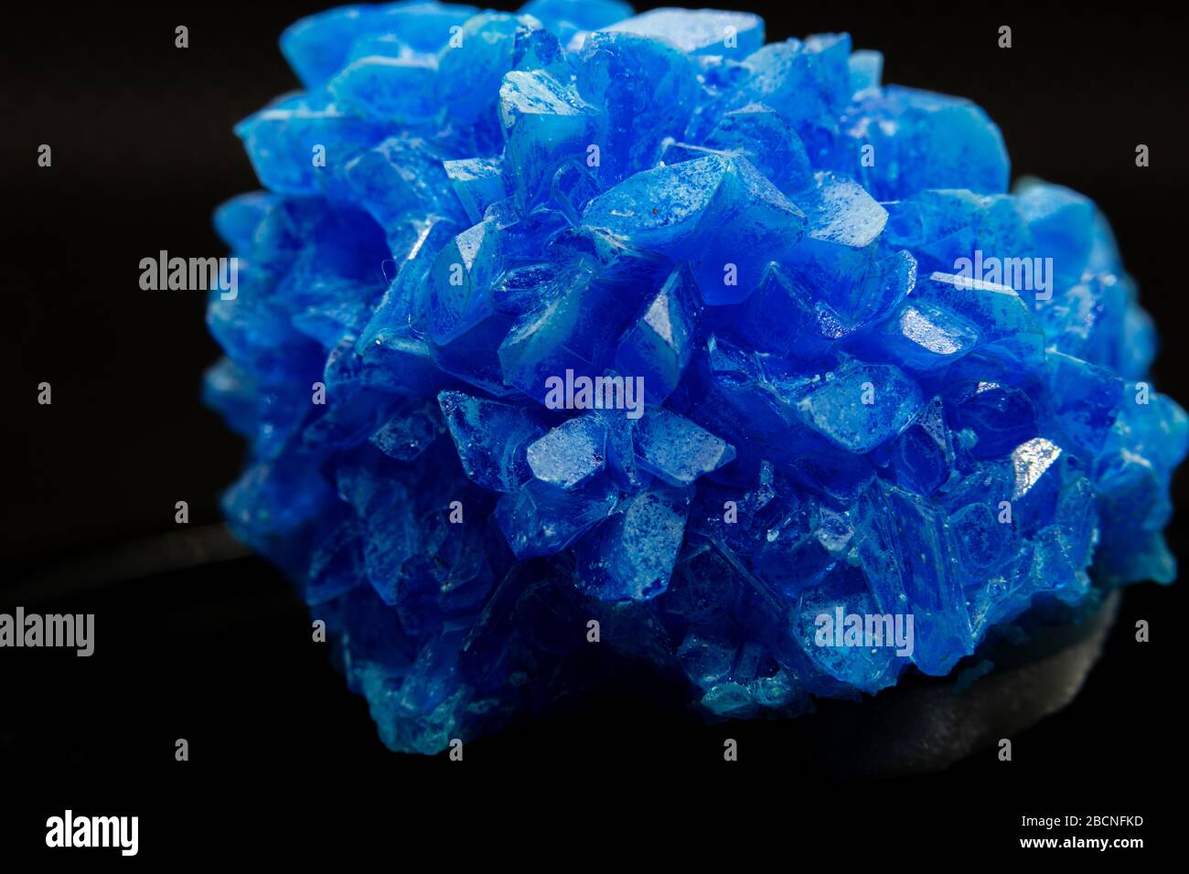 Detail of the copper sulphate mineral Stock Photo