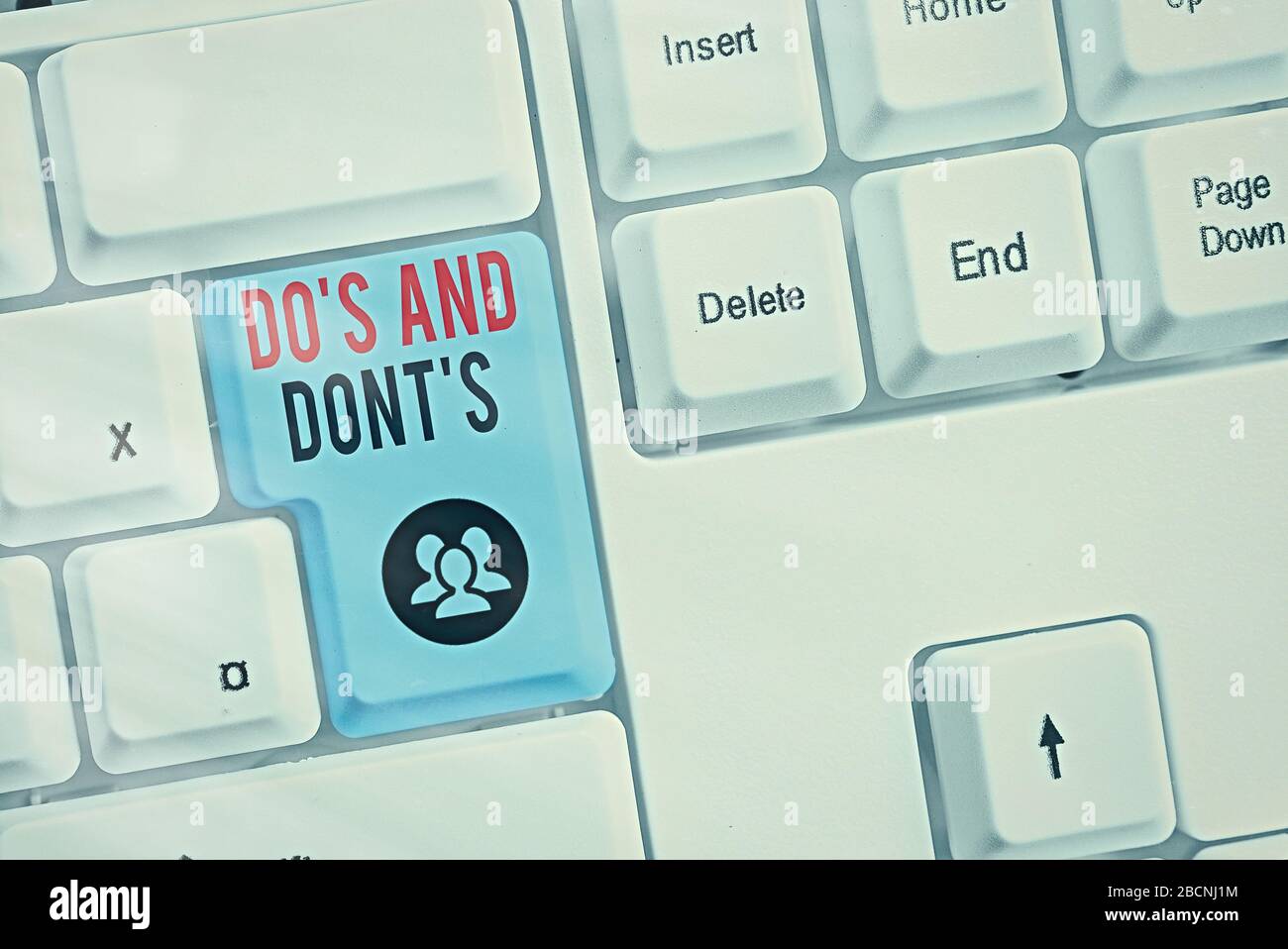Conceptual hand writing showing Do Is And Dont Is. Concept meaning advising Rules or customs concerning some activity Stock Photo