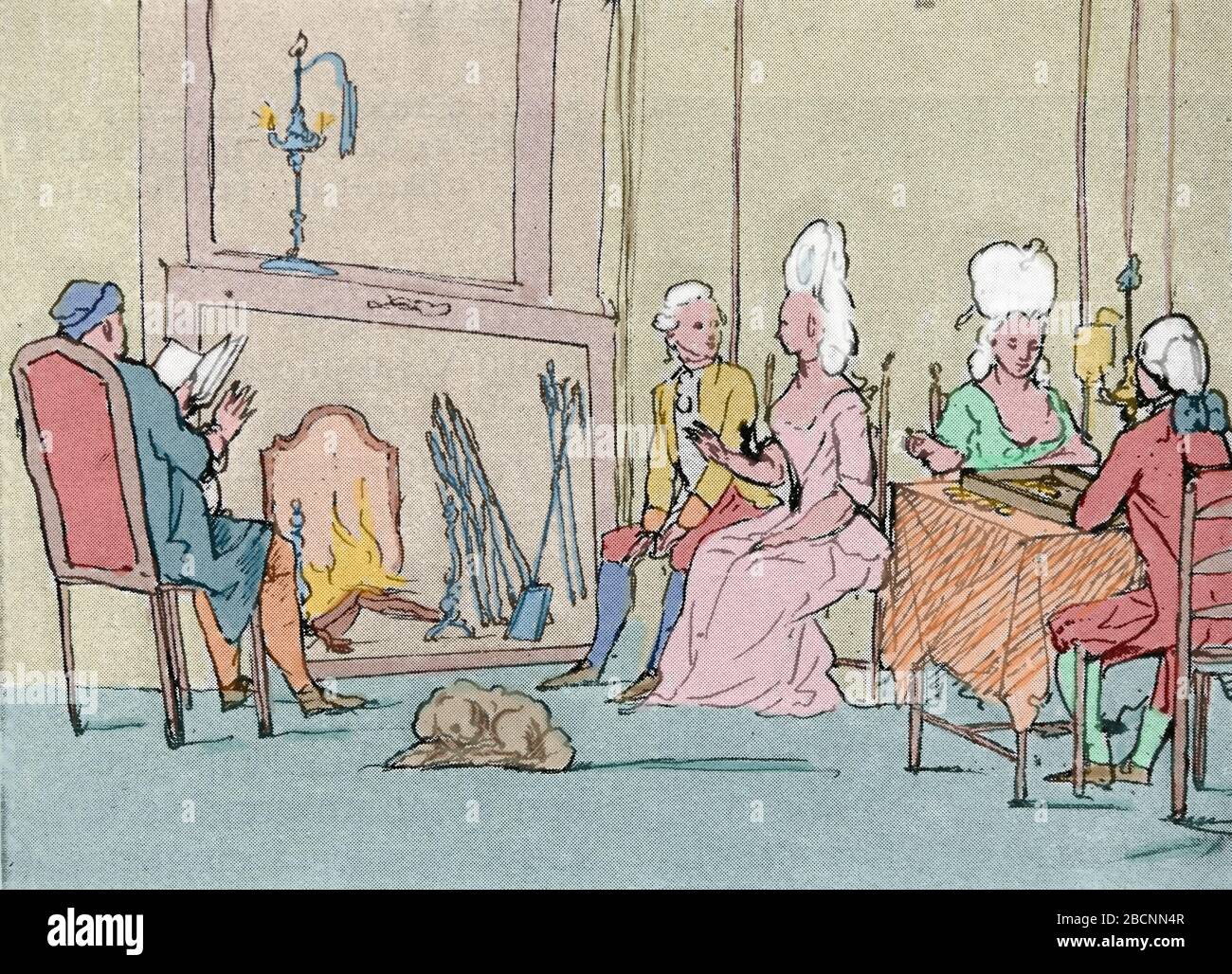 Europe. Society. 18th century Stock Photo - Alamy