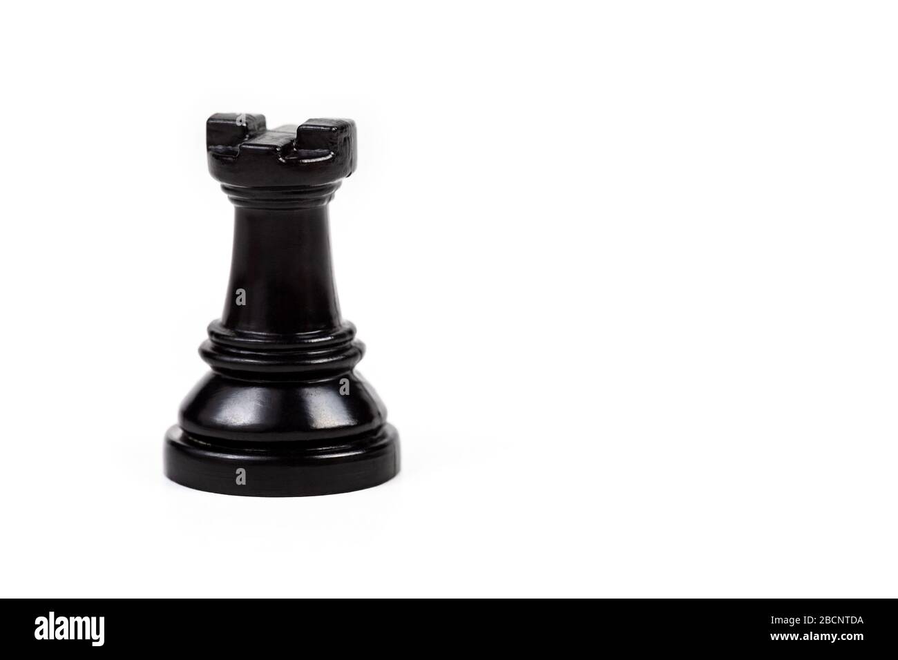 Black rook chess piece