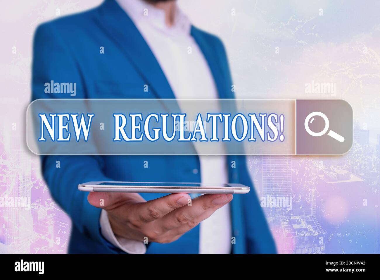 Text sign showing New Regulations. Business photo showcasing rules made ...
