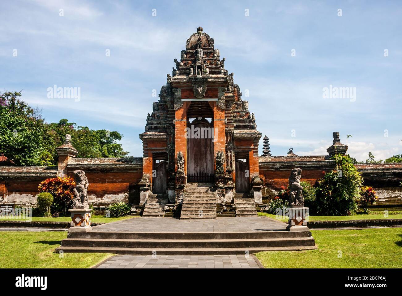Gate to Taman Ayun Temple, Bali, Indonesia Stock Photo