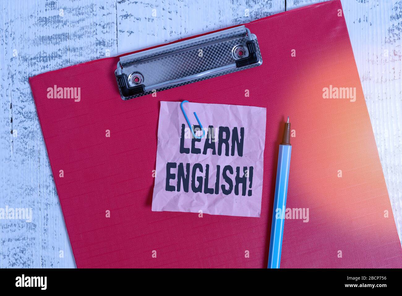 Conceptual hand writing showing Learn English. Concept meaning gain