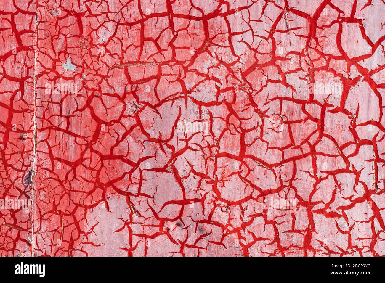Red color textured on metal Stock Photo