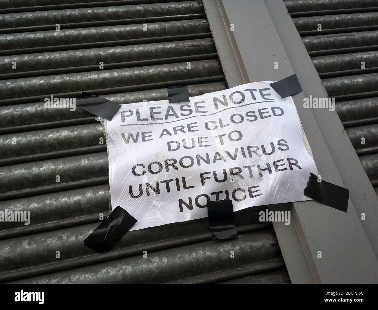 Glasgow, UK, 5 April 2020. Empty streets in the city centre, illustrating that social distancing guidelines and 'stay at home' advisories are being adhered to in the time of Coronavirus COVID-19 pandemic crisis. Photo credit:Jeremy Sutton-Hibbert/Alamy Live News. Stock Photo