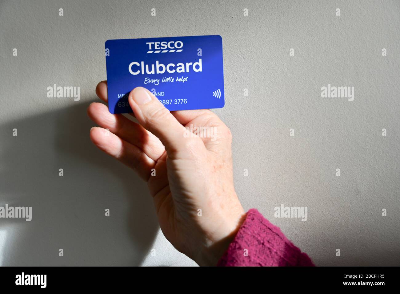 Tesco Clubcard loyalty card. Stock Photo