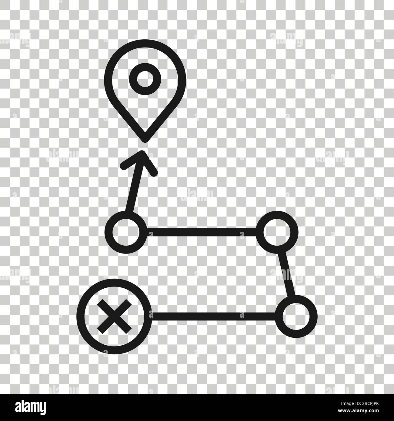Map pin icon in flat style. gps navigation vector illustration on white ...